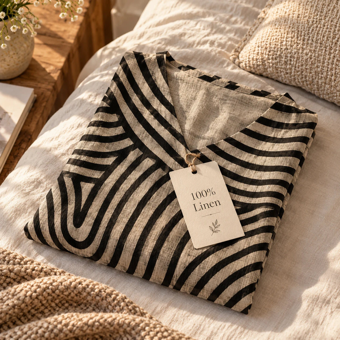 100% linen, light and breathable