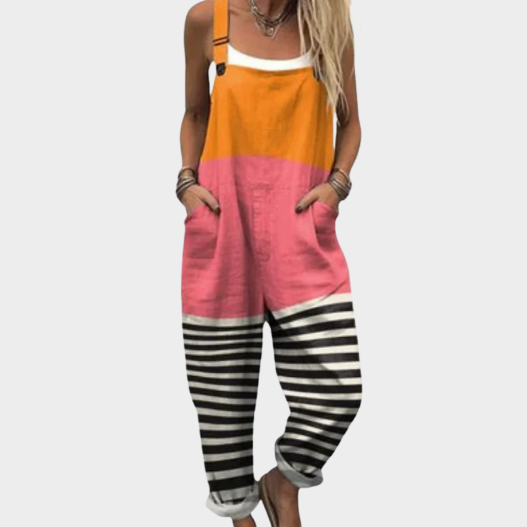 Zara | Sunset Print Overalls