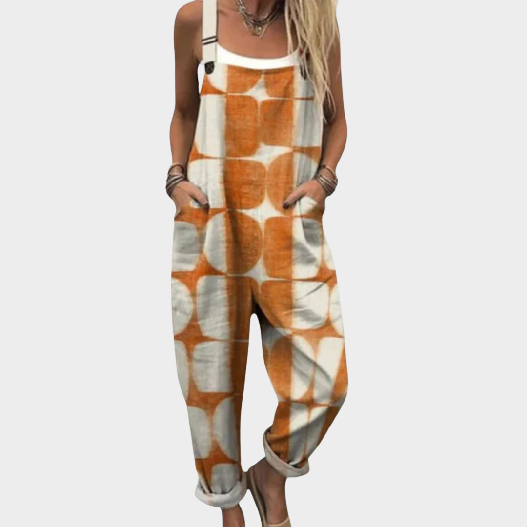 Skye | Mosaic Print Overalls