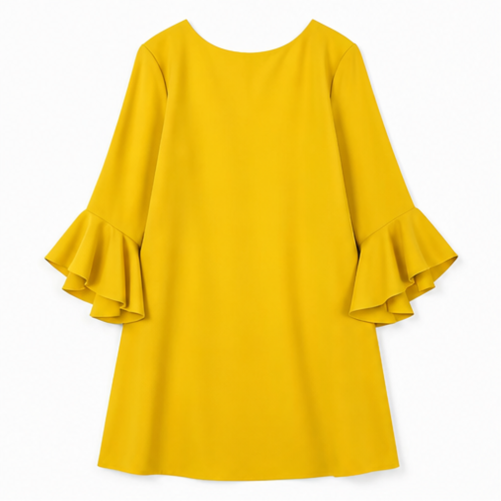 Hilaria™ – Statement Bell Sleeve Mini Dress