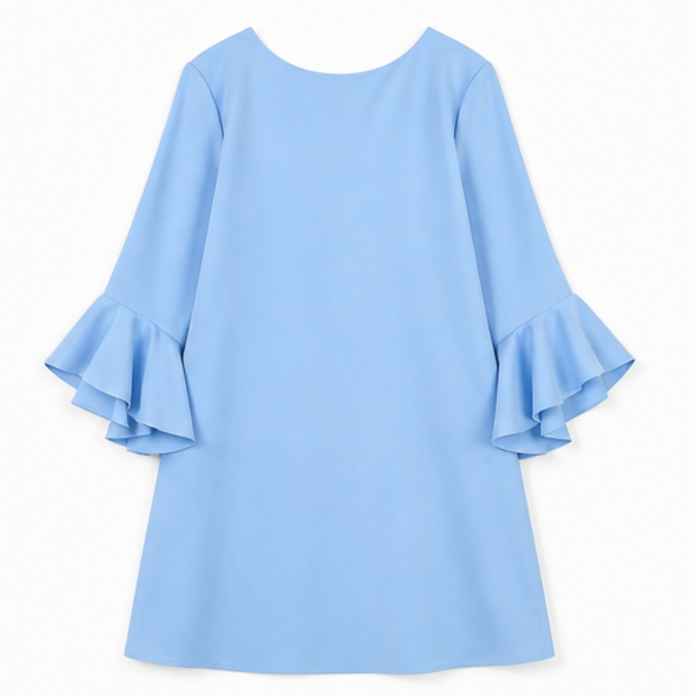 Hilaria™ – Statement Bell Sleeve Mini Dress
