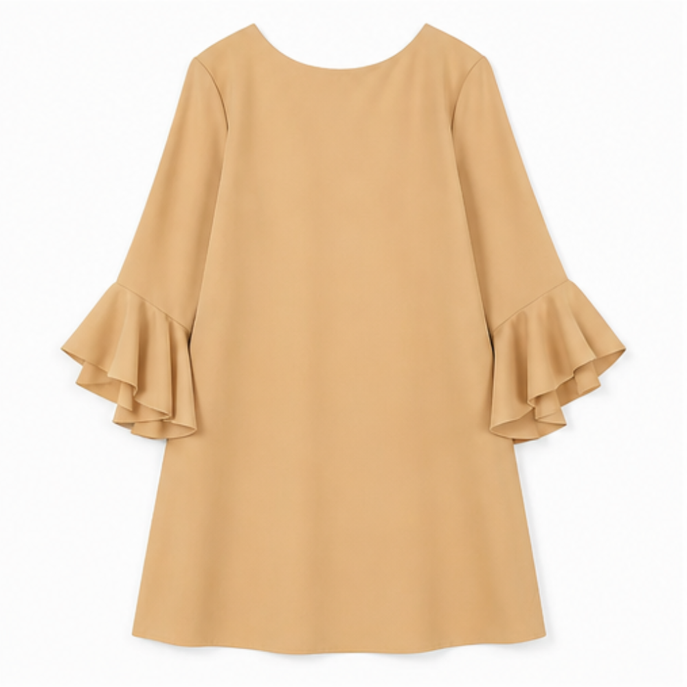 Hilaria™ – Statement Bell Sleeve Mini Dress