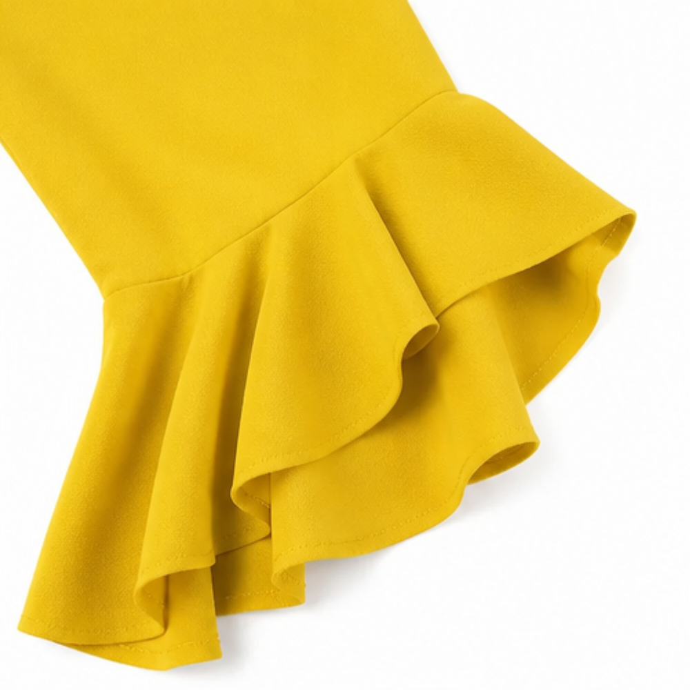 Hilaria™ – Statement Bell Sleeve Mini Dress
