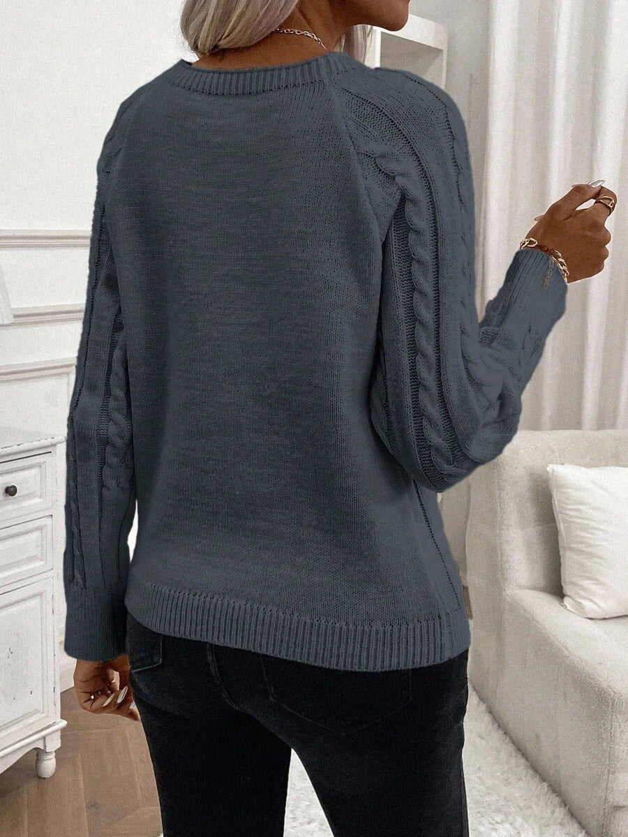 Betsy™ | Button-Detail Cable Jumper