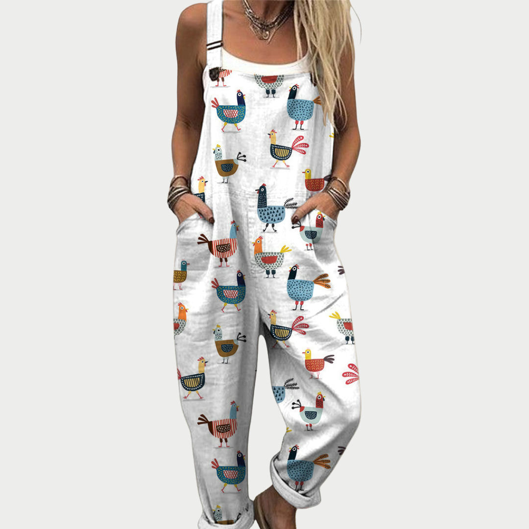 Alba | Crisp White Overalls