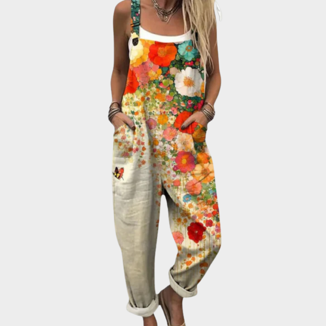 Fleur | Botanical Print Overalls