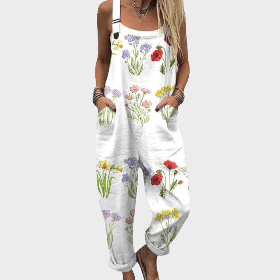 Linen | Pure White Overalls