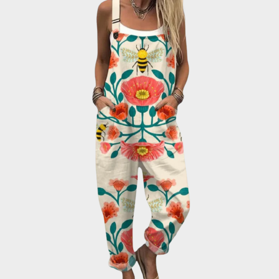 Isla | Tropical Print Overalls
