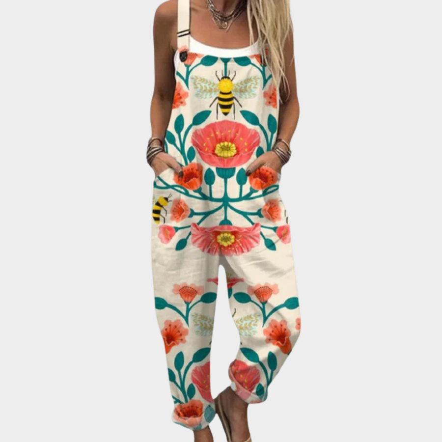 Isla | Tropical Print Overalls