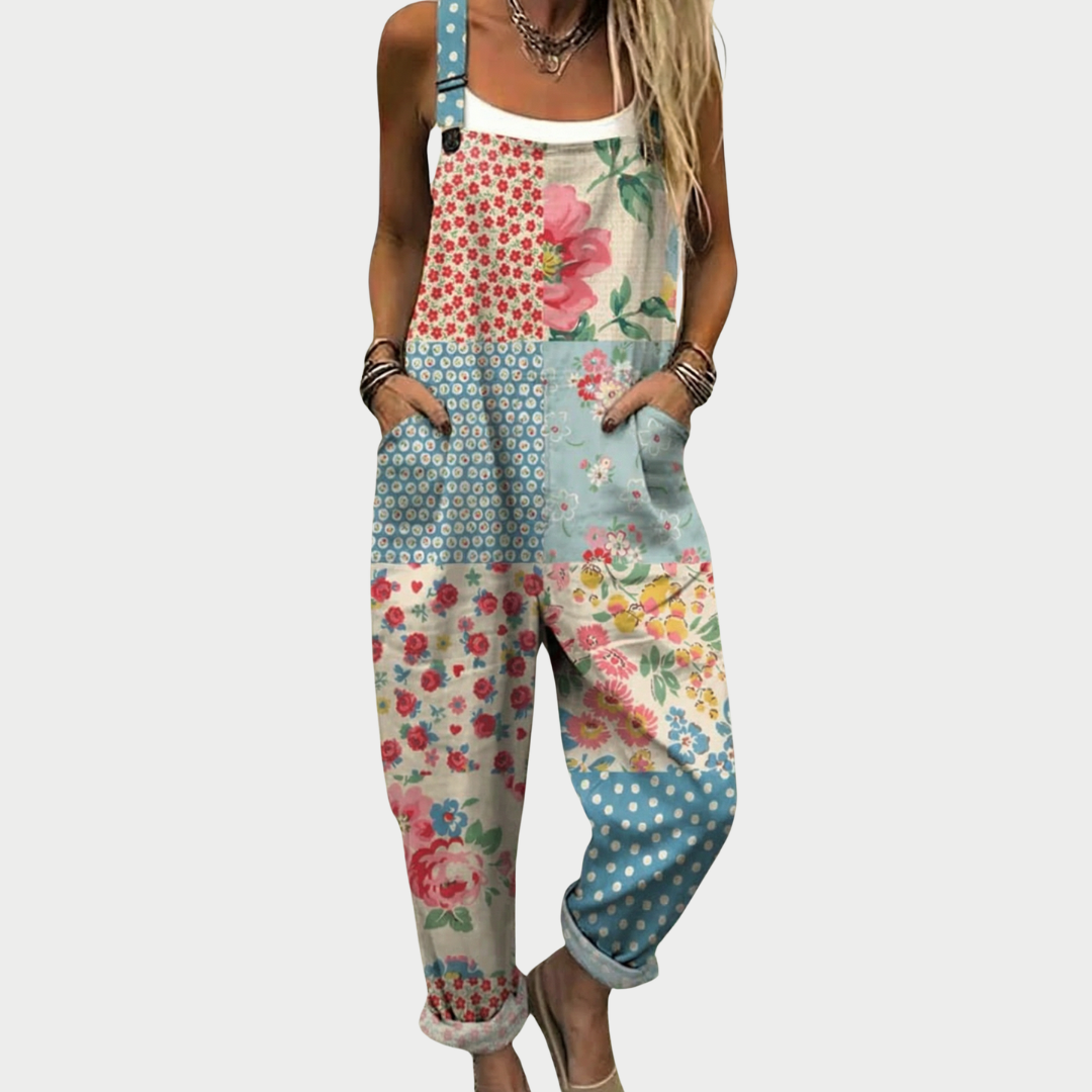 Sadie | Multicolour Print Overalls