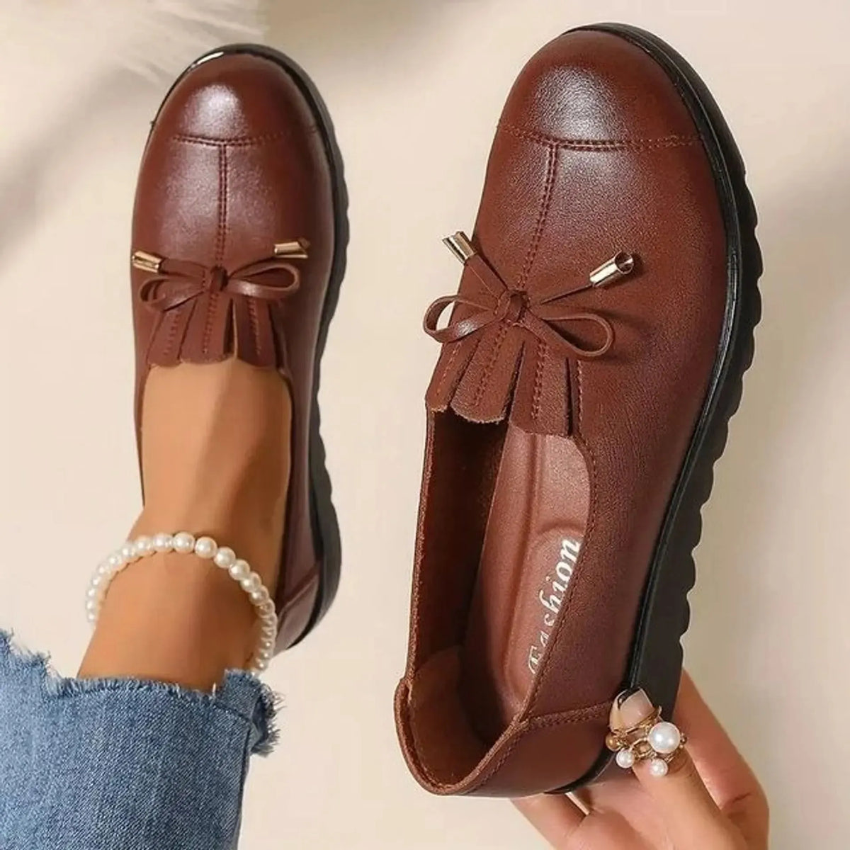 Phaedra - Comfortable slip-ons with a soft sole
