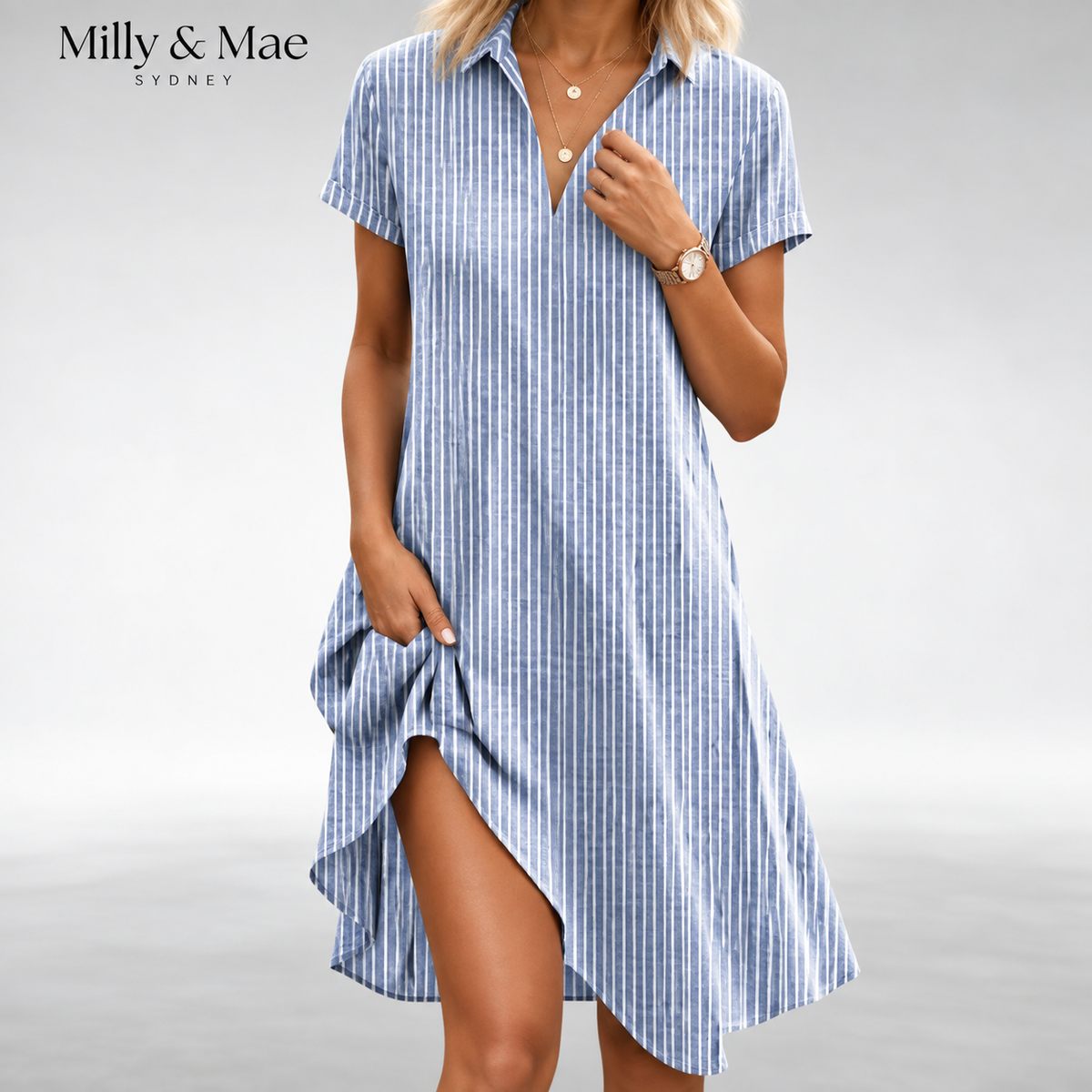Moira™ Lightweight Comfort Midi Dress