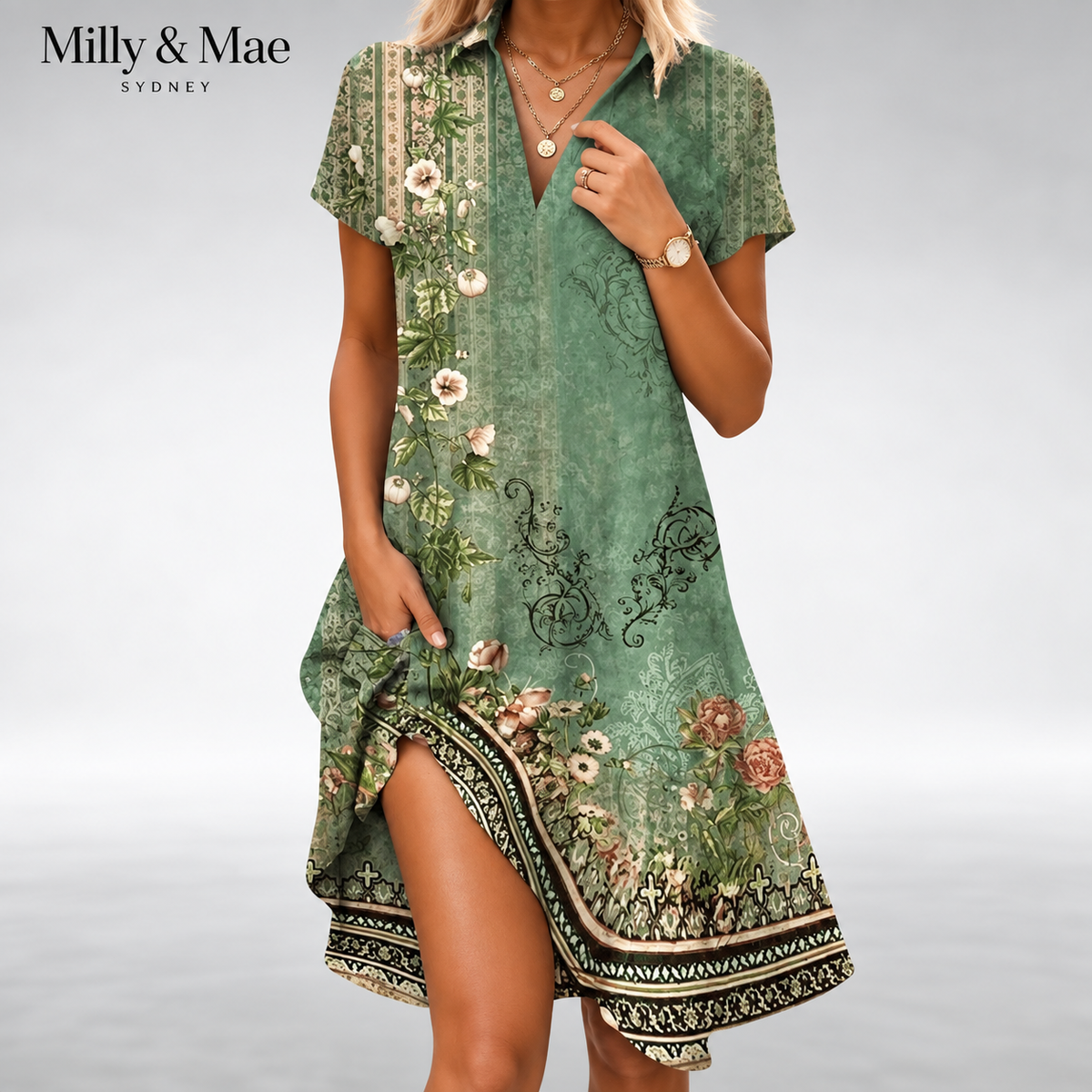 Moira™ Lightweight Comfort Midi Dress