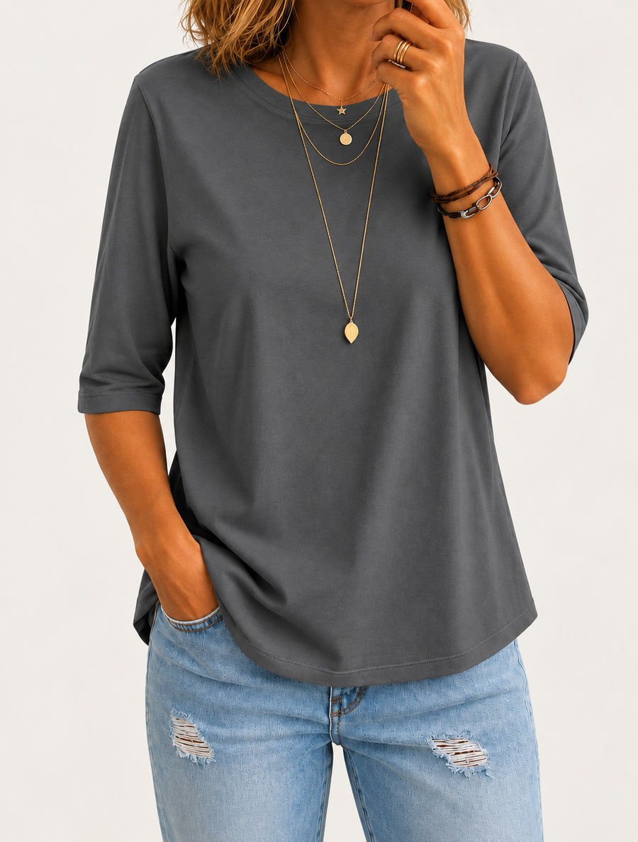 Harper | Relaxed Everyday Half-Sleeve Tee