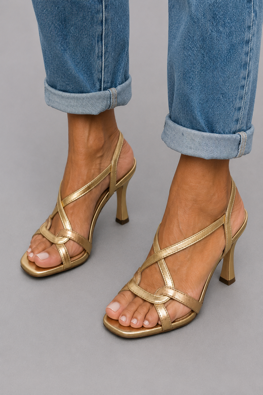 Eliana | Gold-Tone Heels