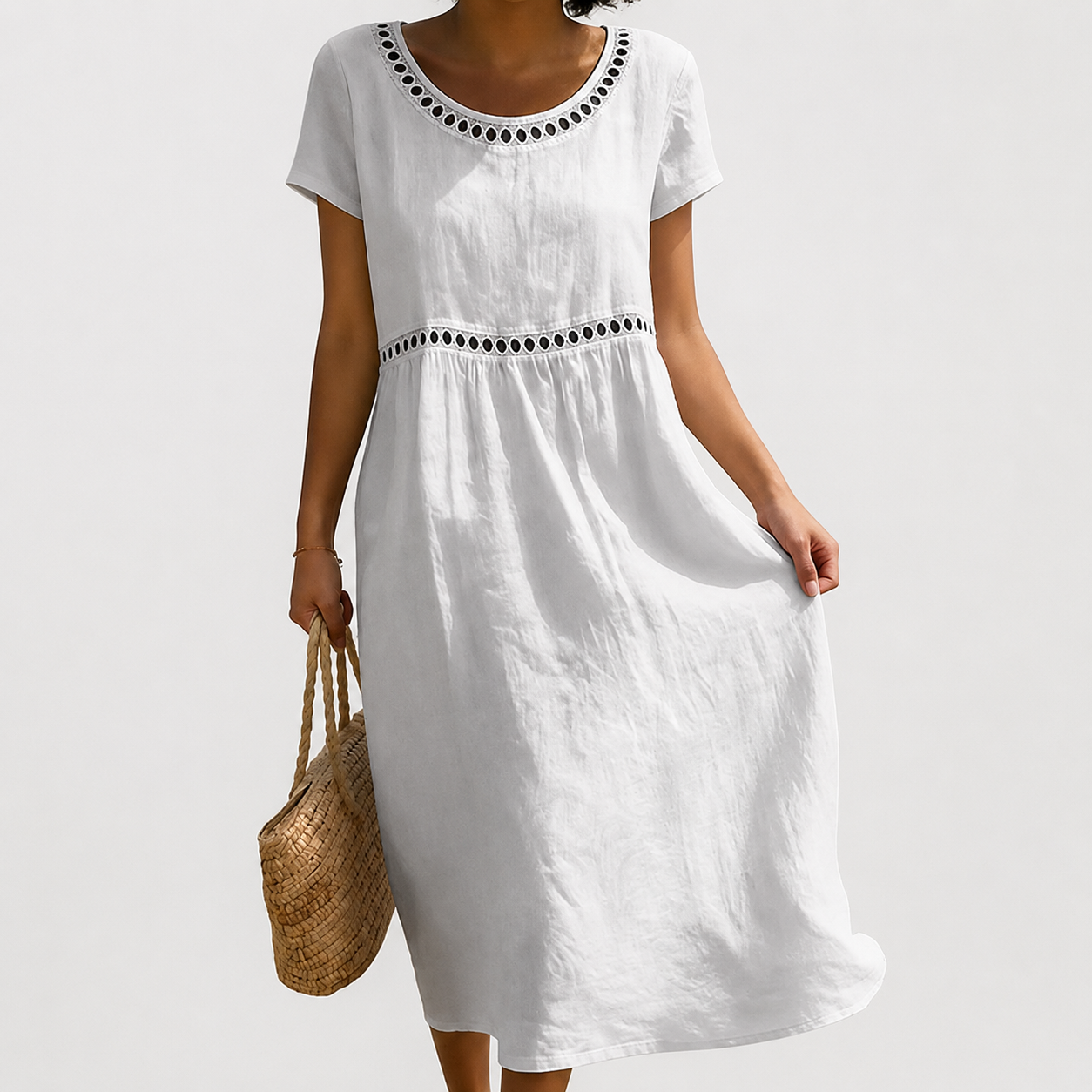 EMBROIDERED DRESS FOR WOMEN