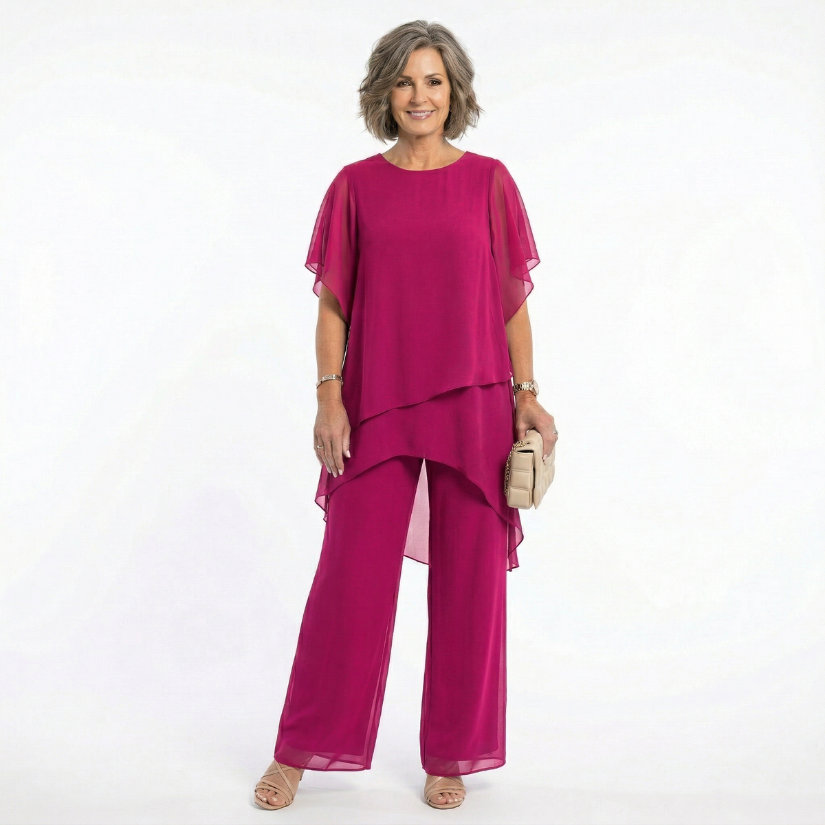 Sharyn™ | Tiered Tunic & Trouser Set