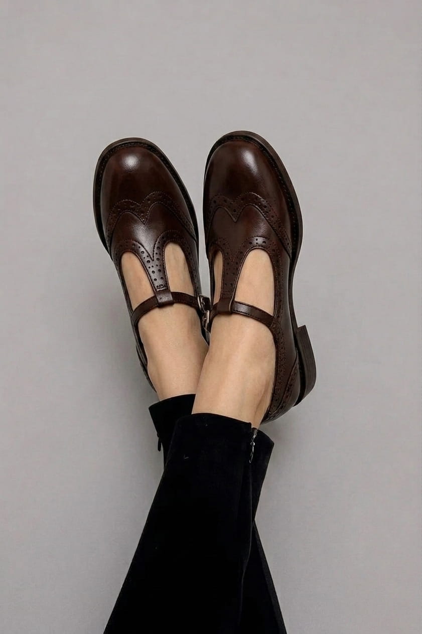 Sarah | Elegant T-Strap Mary Janes