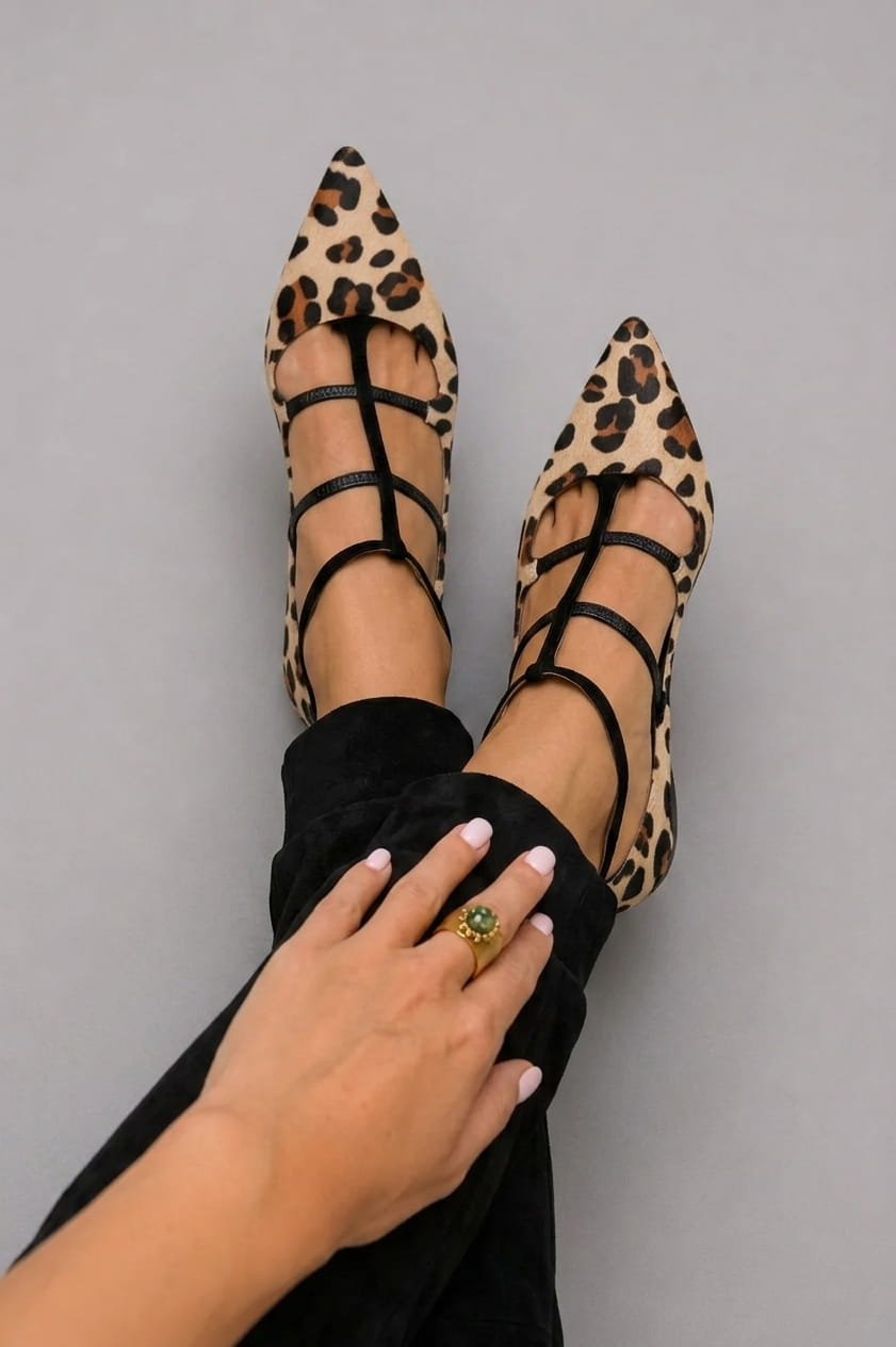 Allegra | Leopard-Strap Heels