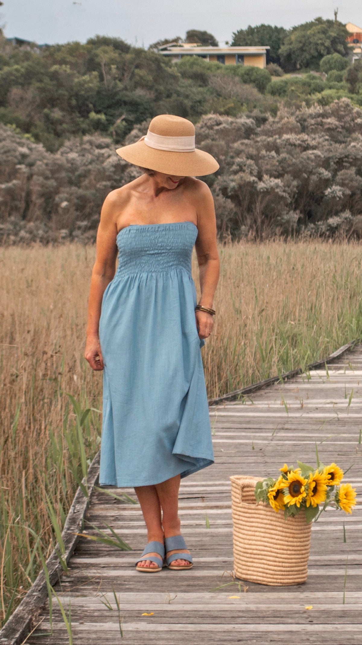 Adele | Linen 2-in-1 Wrap Dress