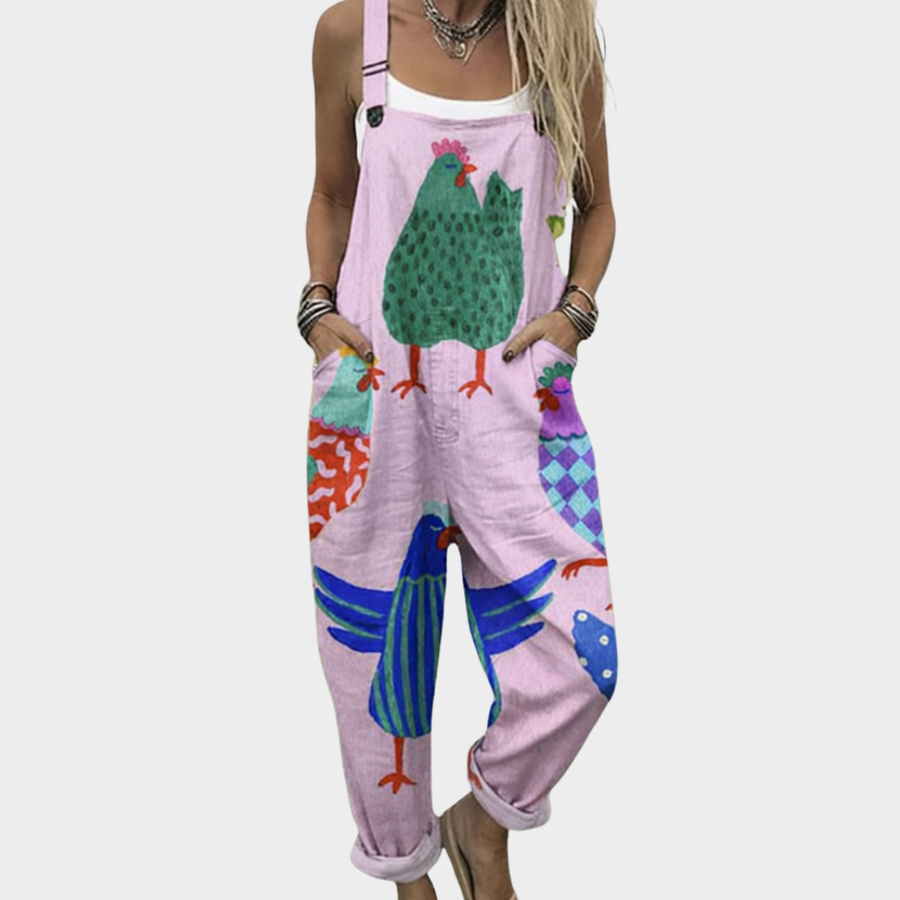 Rosie | Pink Floral Overalls
