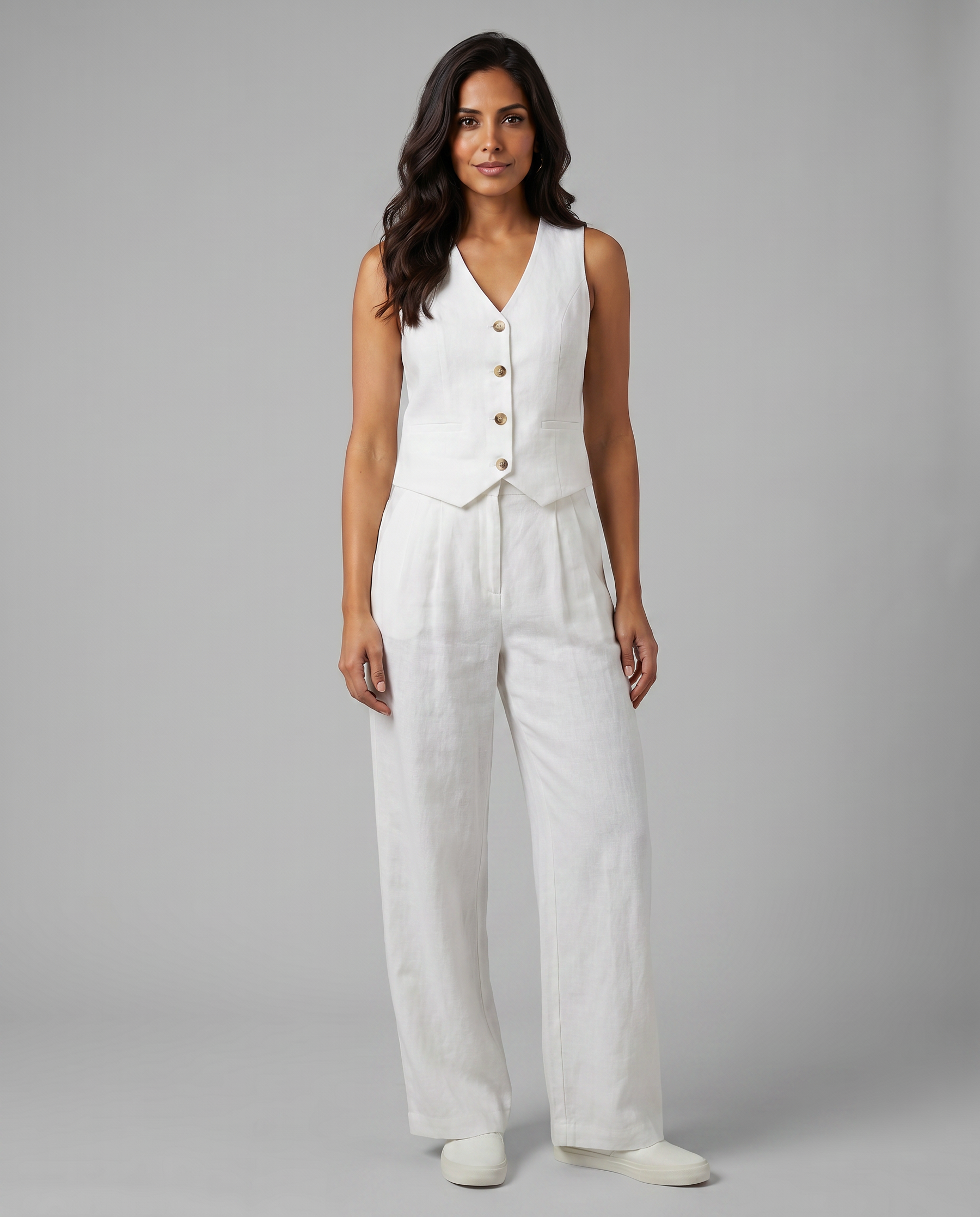 Valentina Moreau | Tailored Linen Co-Ord Set For Women