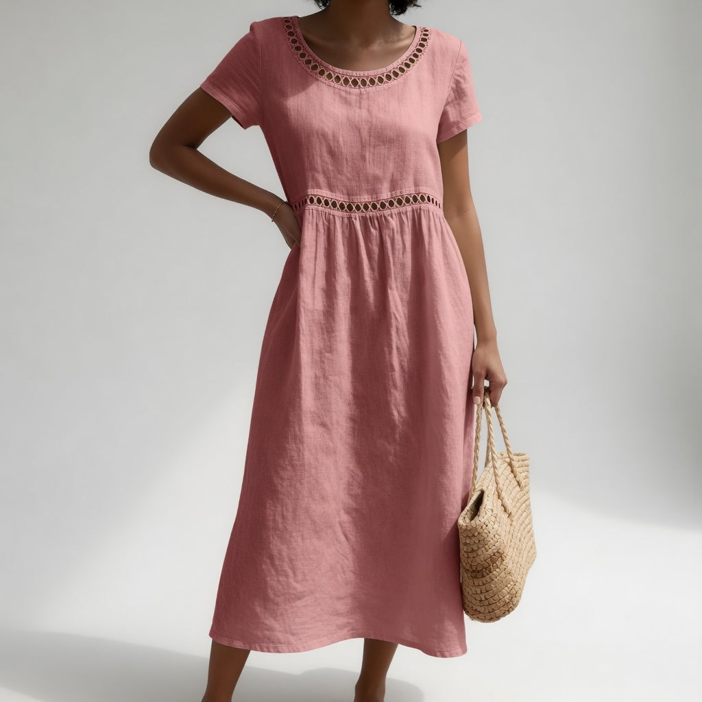 EMBROIDERED DRESS FOR WOMEN