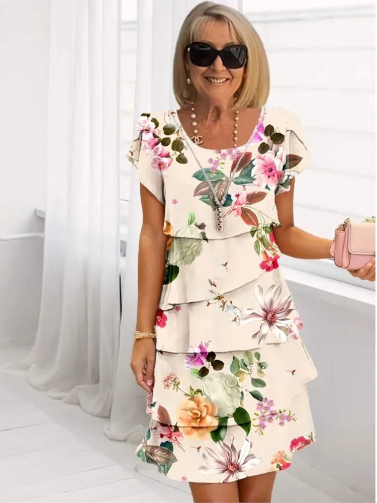Helena | Relaxed Ruffle Hem Dress
