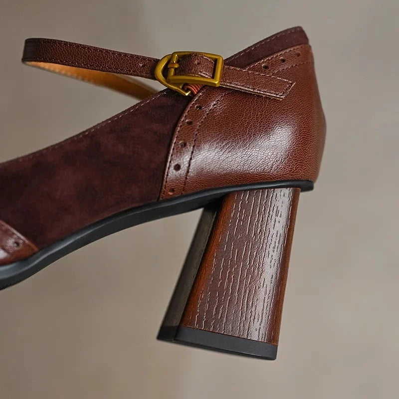 Marguerite | Vintage Buckle Heels