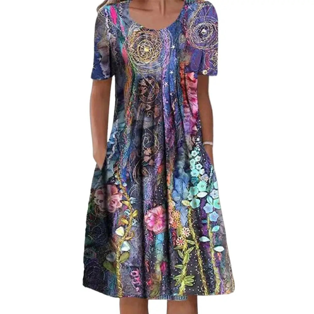 Vivi™ - Floral Pocket Mini Dress