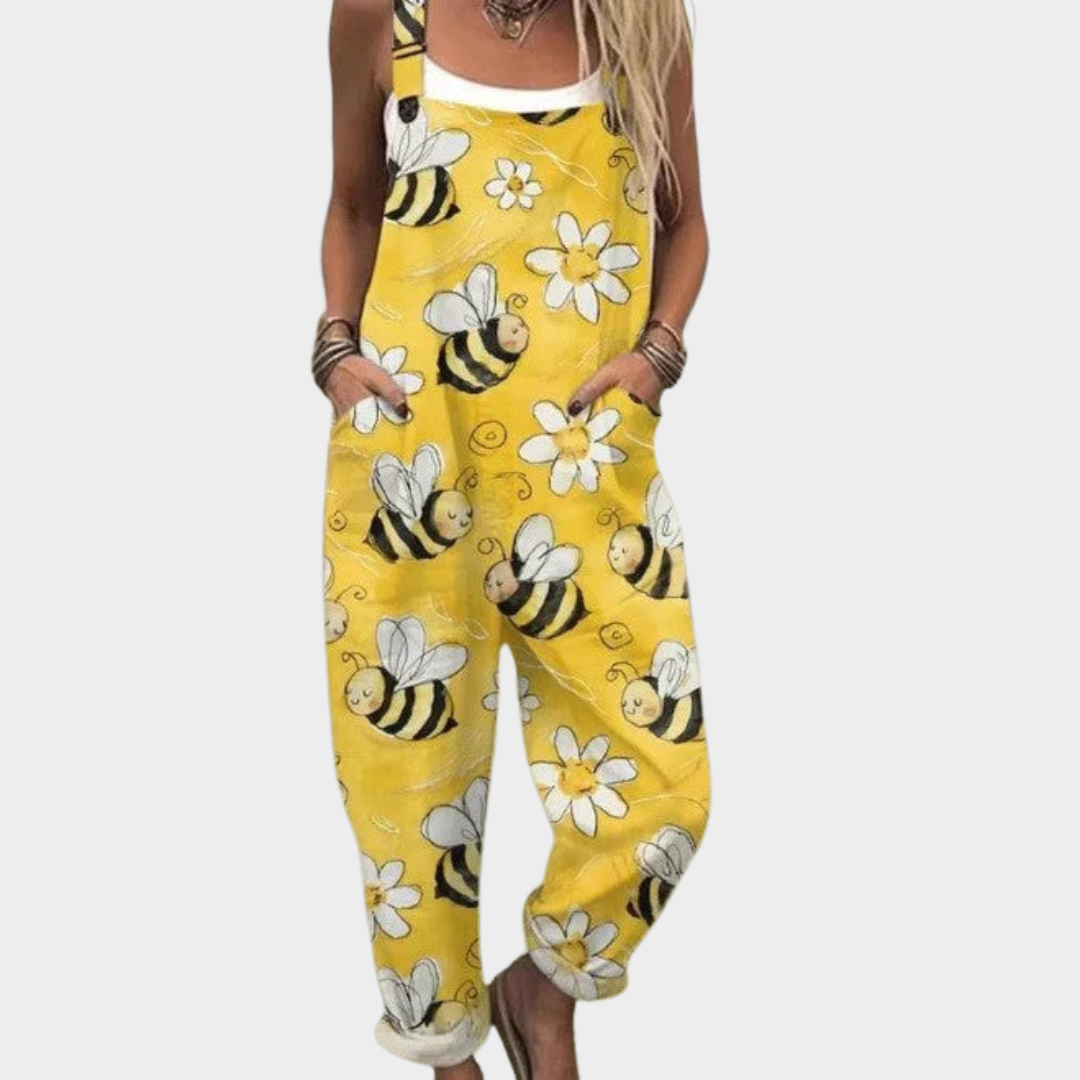 Goldie | Yellow Blossom Overalls