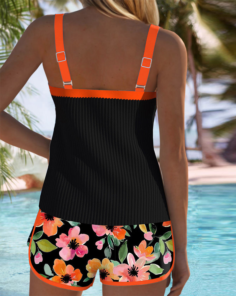 Irene | Conjunto de Tankini de Dos Piezas Elegante