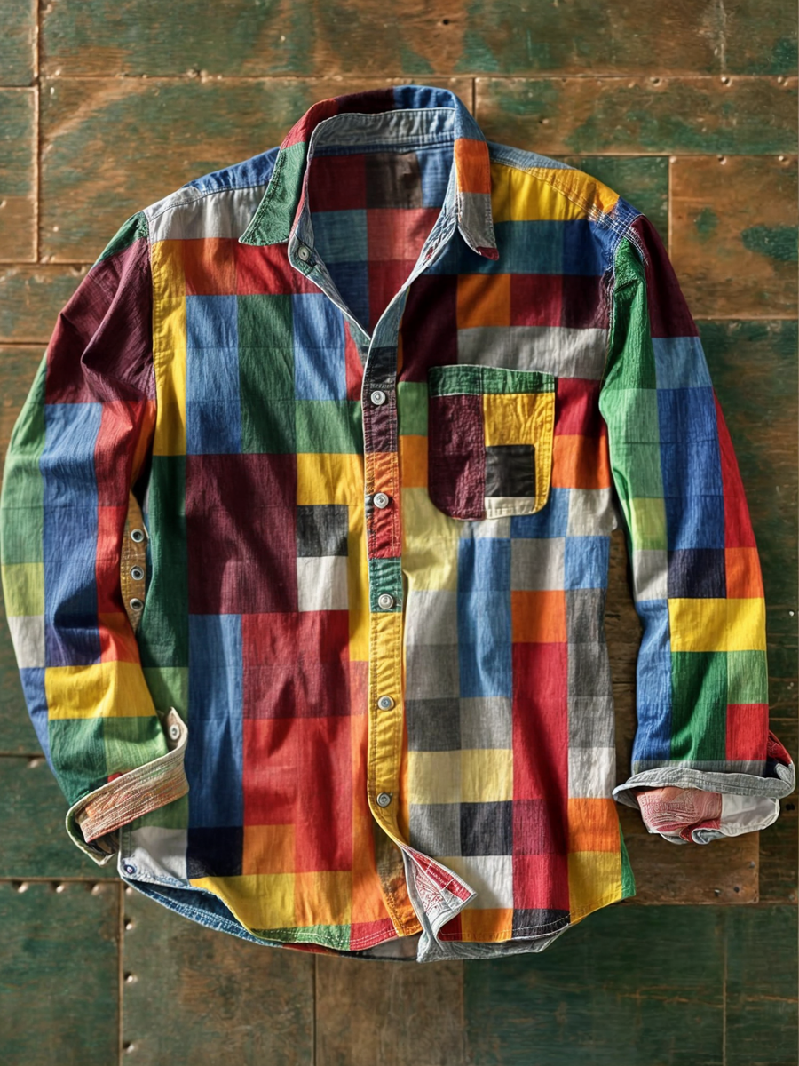 The Russel™ — Patchwork Statement Shirt