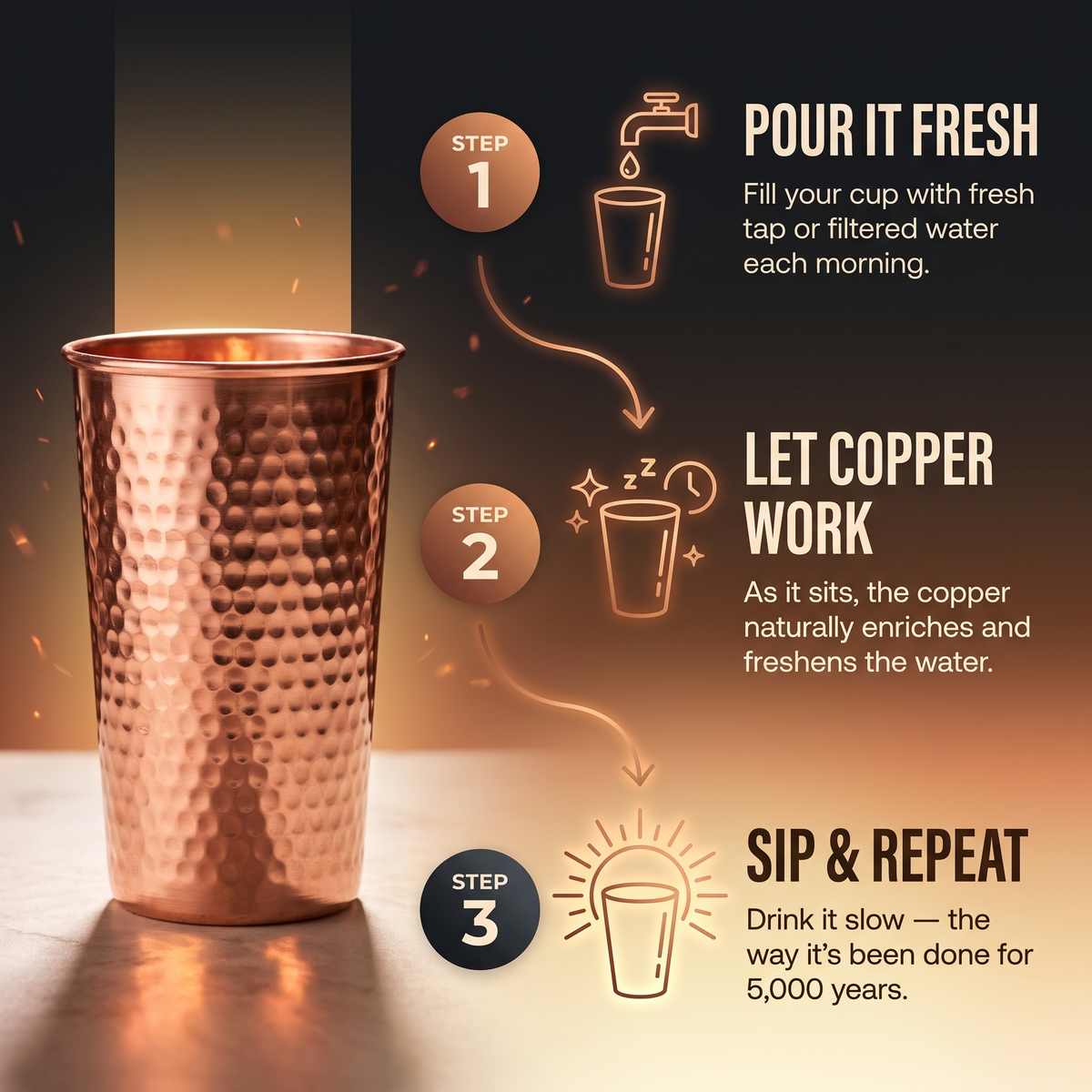Pure Copper Cup