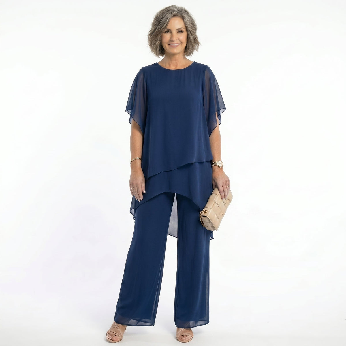 Sharyn™ | Tiered Tunic & Trouser Set