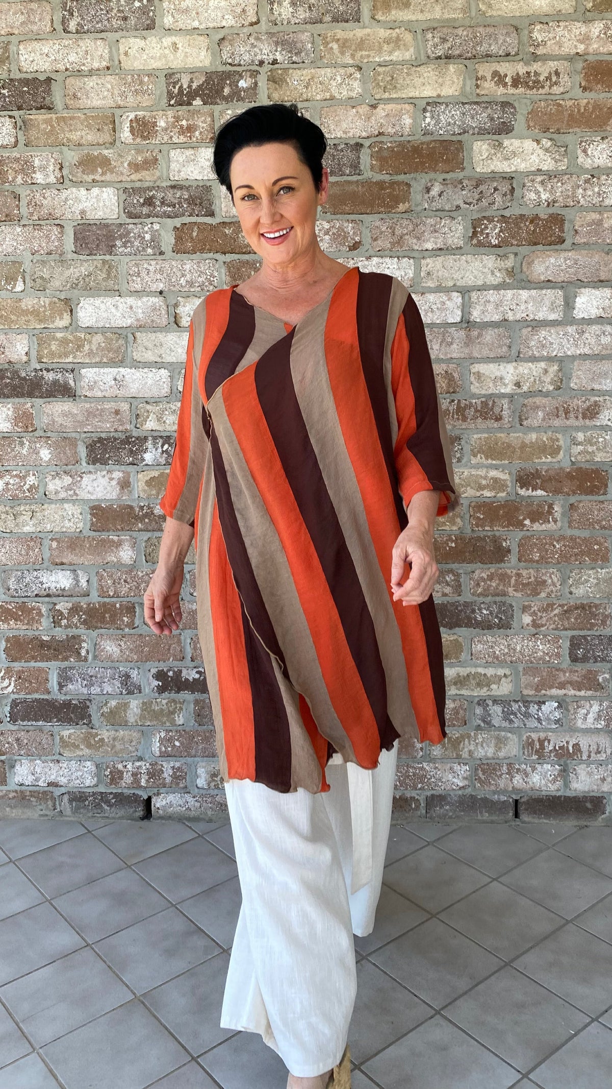 Holly | Infinity Jacket Jaffa Stripe