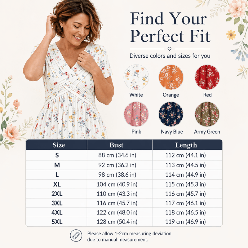 Evelyn | Floral Wrap Midi Dress